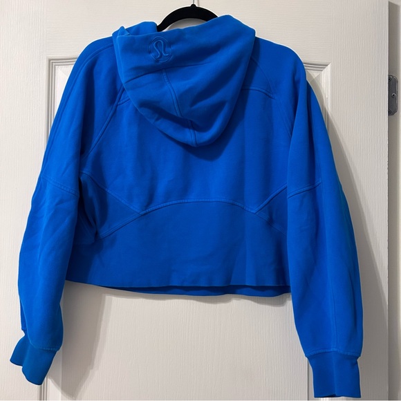 Lululemon Cropped Half Zip Scuba Jacket Blue Nile - Picture 3 of 6